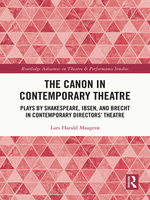 cover image of The Canon in Contemporary Theatre